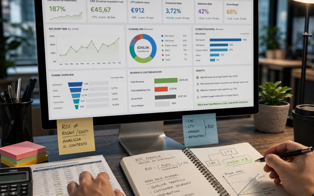 Il ROI nel digital marketing: perché non basta dividere ricavi e costi
