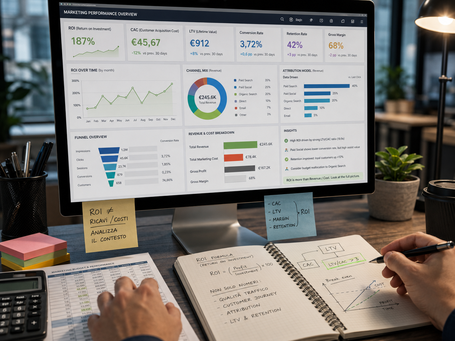 Il ROI nel digital marketing: perché non basta dividere ricavi e costi